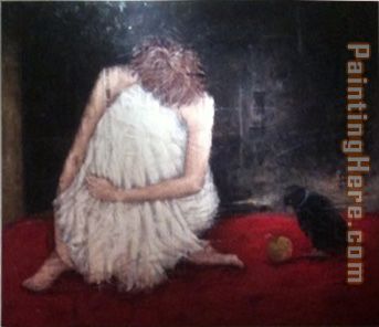 Unknown Artist lady and bird